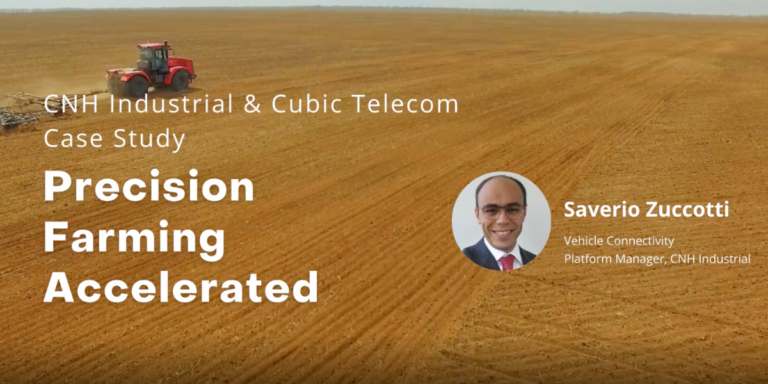 Watch the CNHi case study to learn how Cubic's connected software enables CNHi to collect and manage data for smart farms solutions.